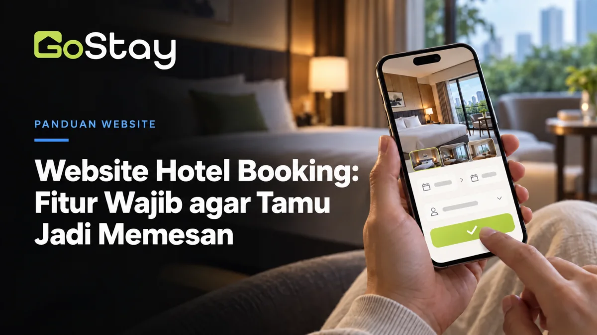 Tamu memesan kamar melalui website hotel booking pada ponsel
